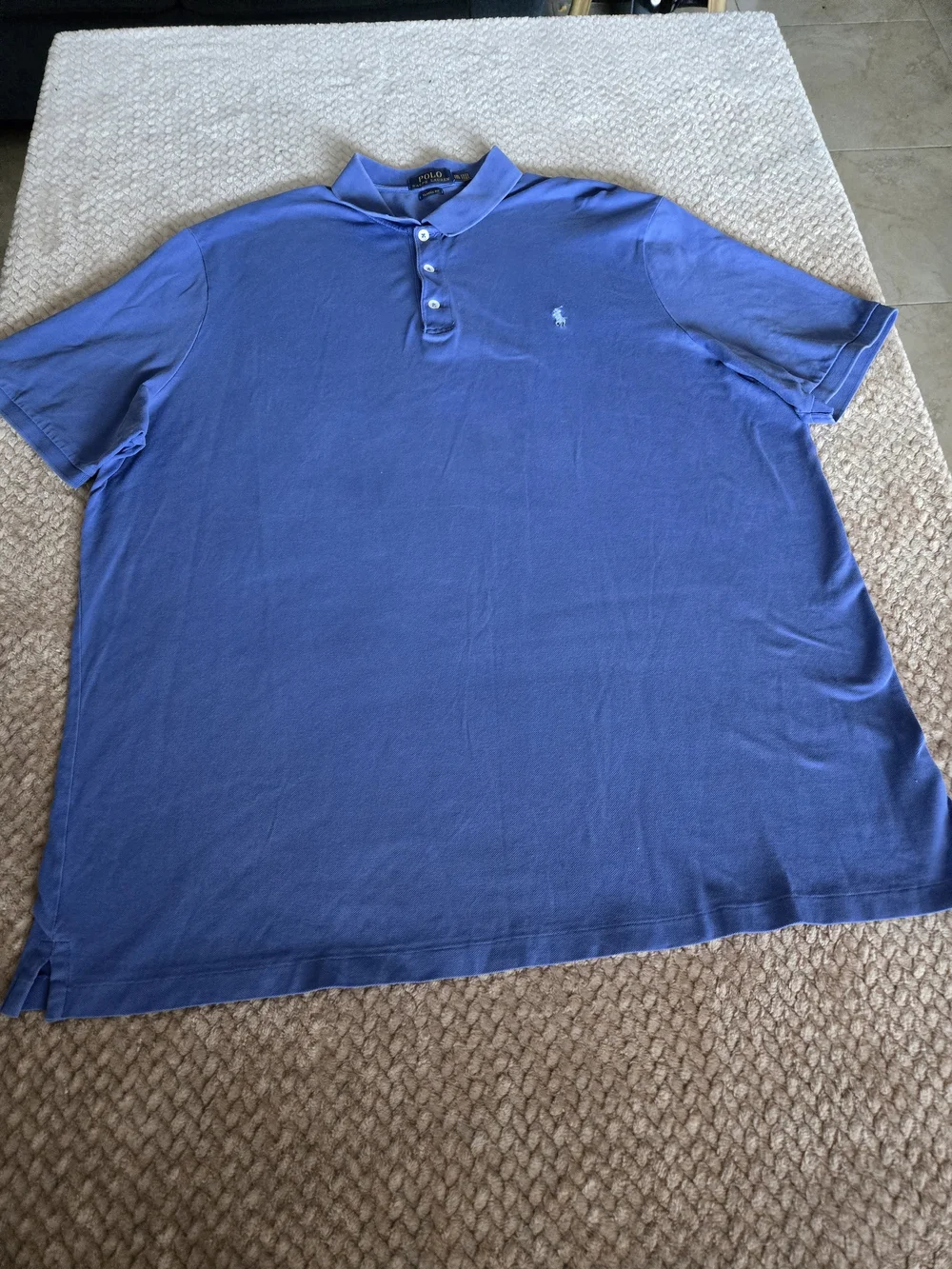 Polo by Ralph Lauren Classic Blue Polo Shirt. XXL